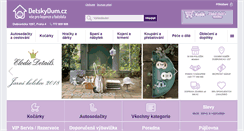 Desktop Screenshot of detskydum.cz